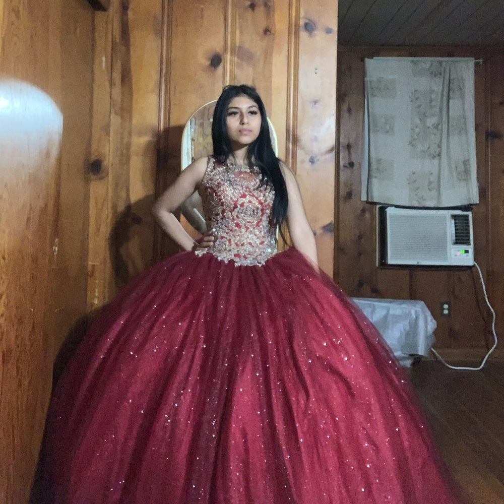 A full sparkly moron quince dress ✨